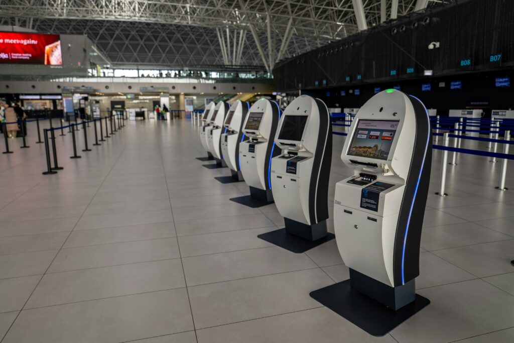 check-in kiosks